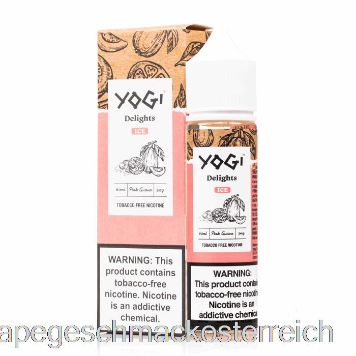Rosa Guave-Eis – Yogi-Köstlichkeiten – 60 Ml, 0 Mg Vape-Geschmack